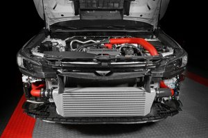 Subaru WRX Front Mount Intercooler - Perrin Performance - Red Tubes & Silver Core - `22-`25 Subaru WRX Front Mount Intercooler - Perrin Performance - Red Tubes & Silver Core - `22-`25